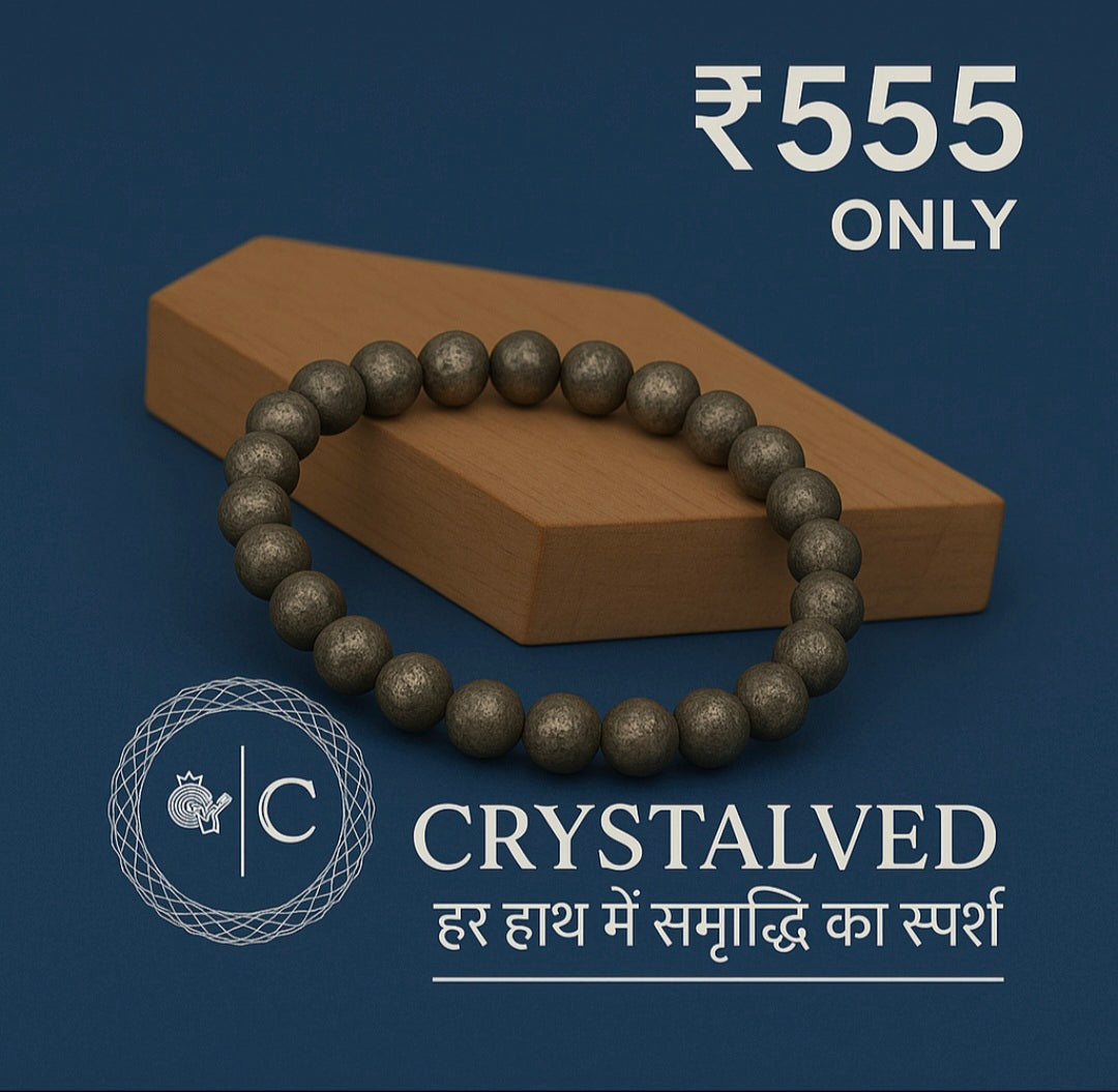 "100% Genuine Pyrite Bracelet – Boost Confidence & Financial Luck"